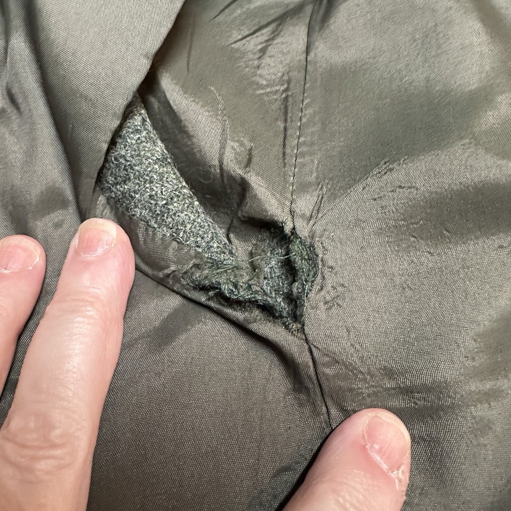 Vintage‎ JG Hook Womens Size 4 (24") Green Wool Midi Skirt USA Pockets *READ - Picture 5 of 5